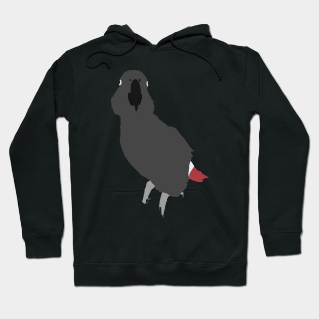 African Grey Minimalistic Hoodie by More Than Grey